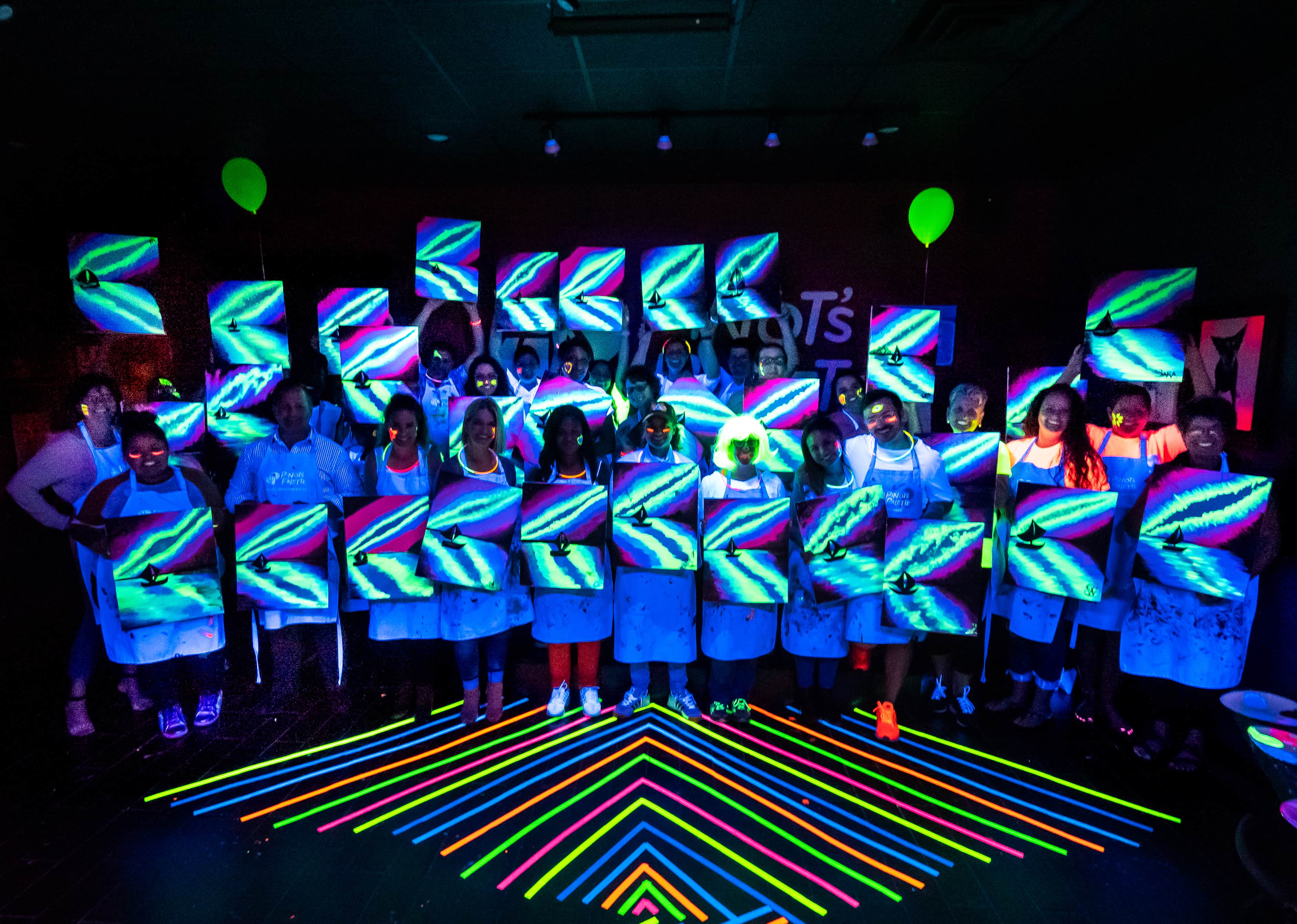 Take Your Art to a New Dimension with Black Light Painting at Your Local Studio!